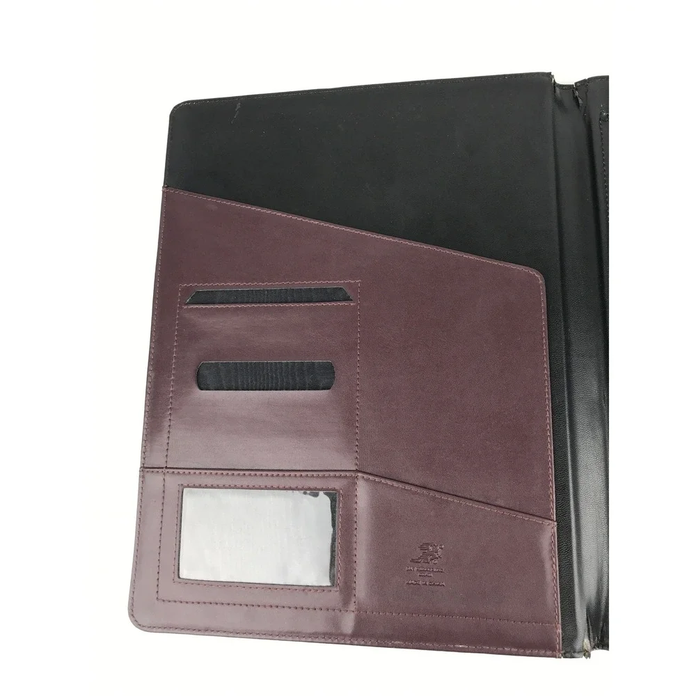 Day Runner Leather Portfolio Organizer Padfolio‎ Brown Business Document Holder
